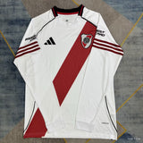 River Plate Jersey 25/26 Home Long Sleeves Football Kit Soccer Jersey