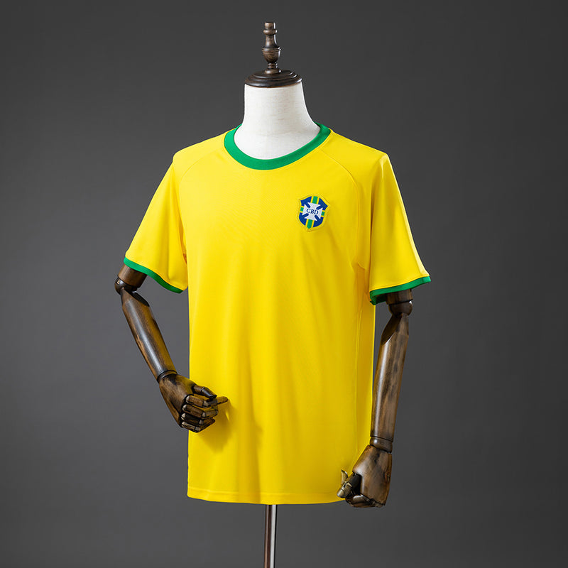 Retro Brazil Jersey 2025 Yellow Kit