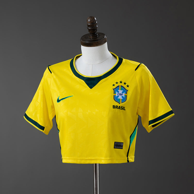 Women Brazil Home Short Jersey 2026 World Cup Football Kit Soccer Shirt