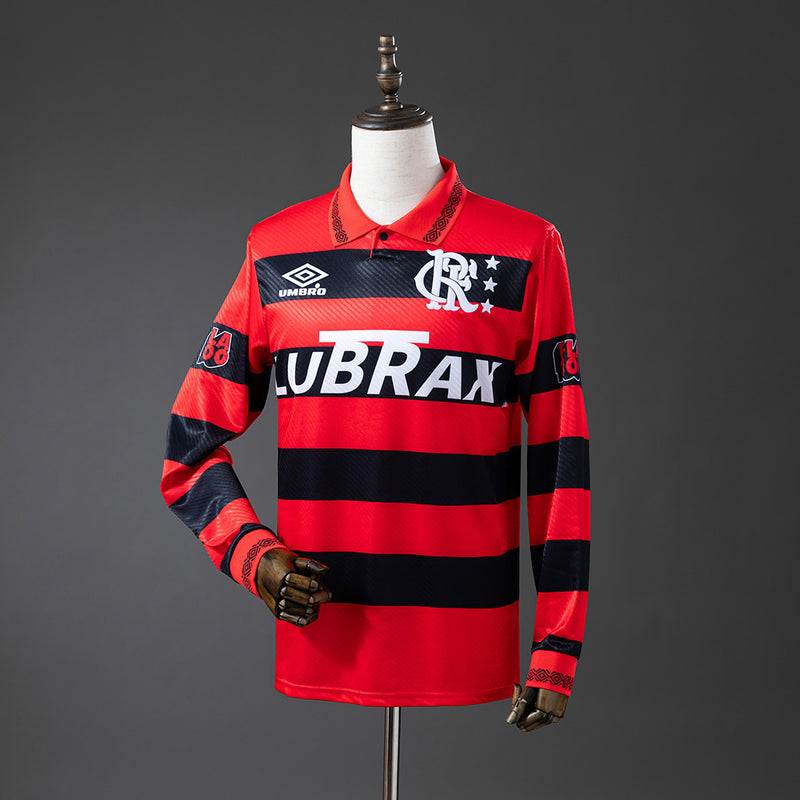 Flamengo Jersey 1994-95 Home Retro Kit Long Sleeves