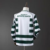 Sporting CP Jersey 2001/03 Home Retro Football Kit Long Sleeves
