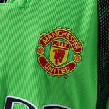 Man United Jersey 1998-99 Goalkeeper Green Retro Kit Long Sleeves