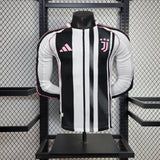 Player Version Juventus Jersey 25/26 Home Long Sleeves Football Kit Soccer Jersey