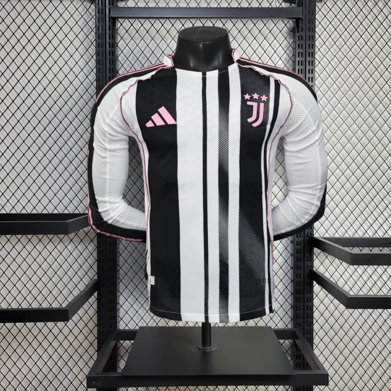 Player Version Juventus Jersey 25/26 Home Long Sleeves Football Kit Soccer Jersey