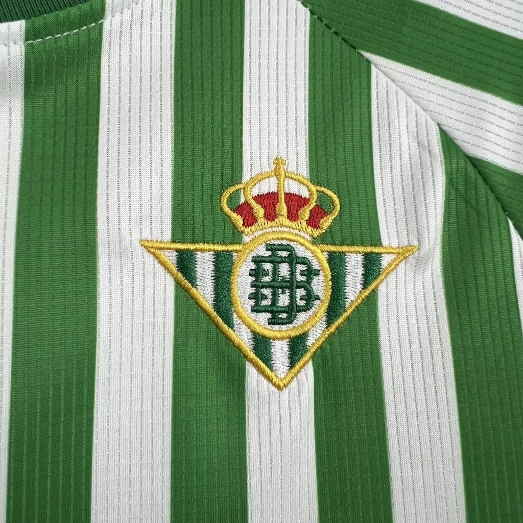 Kids Real Betis Jersey 25/26 League Final Special Football Kit Soccer Jersey