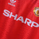 Retro Man United Jersey 1991-92 Home Football Kit Soccer Jersey