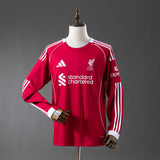 Liverpool Jersey 25/26 Home Football Kit Long Sleeves