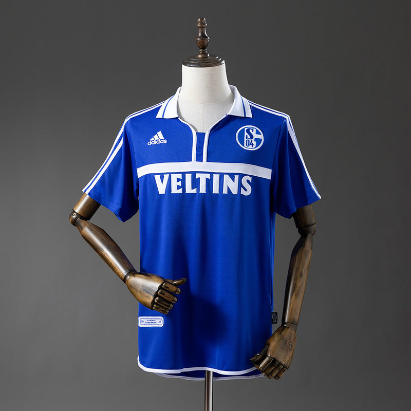Schalke 04 Jersey 2001-02 Home Retro Football Kit