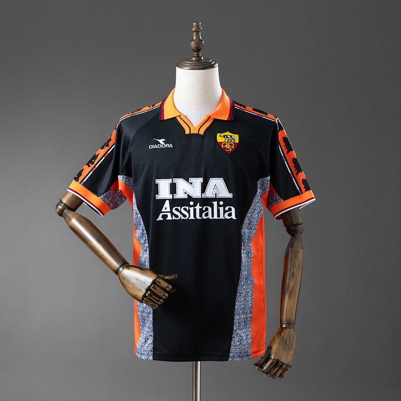 Rome Third Jersey 1998-99 Retro Football Kit Soccer Jersey