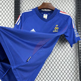 France Home Jersey 2002 Retro Football Kit Soccer Shirt PalmSportss