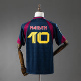 Iron Maiden x West Ham United Home Jersey 2010 Retro Football Kit Soccer Shirt