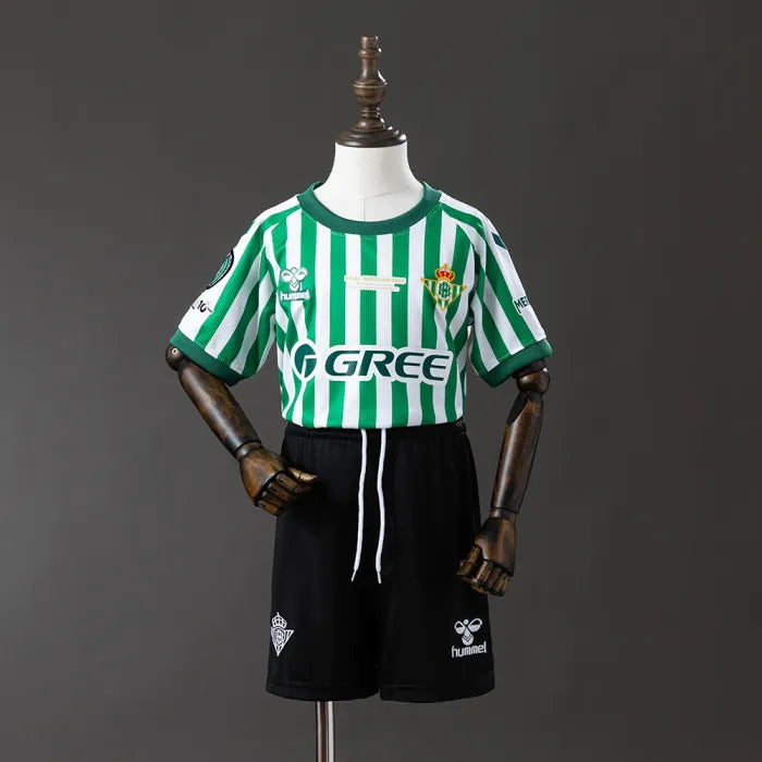 Kids Real Betis Jersey 25/26 League Final Special Football Kit