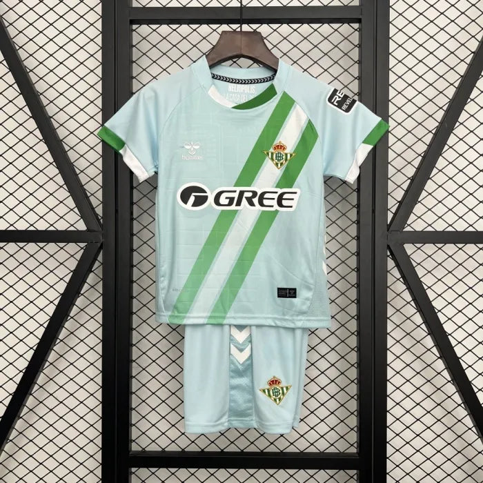 Kids Real Betis Away Jersey 25/26 Football Kit Soccer Jersey