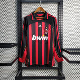 AC Milan Jersey Home Kit 2006 2007 Retro Long Sleeves - PalmSportss