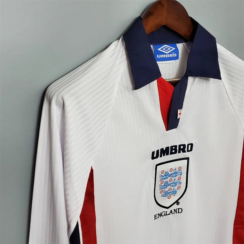 England Jersey Home kit 1998 Retro Long Sleeves