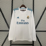 Retro Real Madrid Home Kit 17/18 Long Sleeves football Jersey - PalmSportss