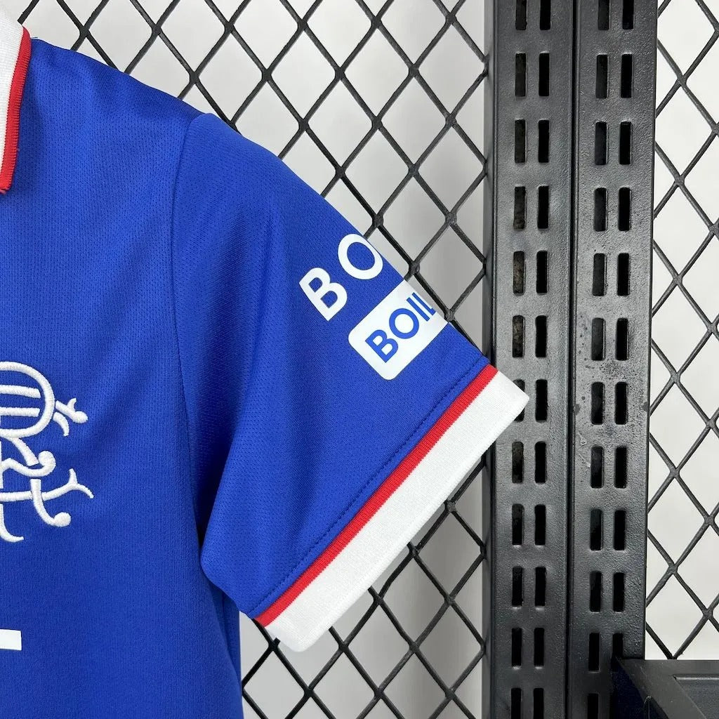 Kids Rangers Jersey 25/26 Home Football Kit Soccer Jersey