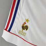 Retro France White Shorts 1998 Football Jersey