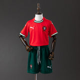 Kids Portugal Jersey 25/26 Home Football Kit