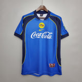 Retro Club America Jersey 2001-02 Away Blue Football Kit Soccer Jersey