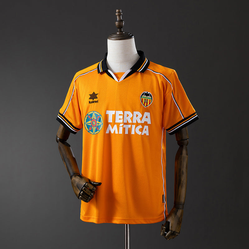 Valencia Jersey 1999-00 Away Retro Football Kit
