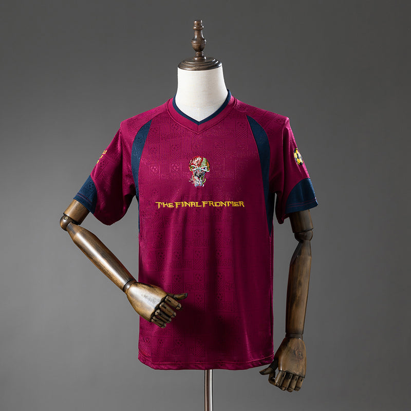 Iron Maiden x West Ham United Away Jersey 2010 Retro Football Kit Soccer Shirt
