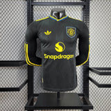 Player Version Man United Jersey 25/26 Third Long Sleeves Football Kit Soccer Jersey