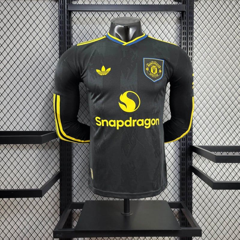 Player Version Manchester United Jersey 25/26 Third Long Sleeves Football Kit Soccer Jersey
