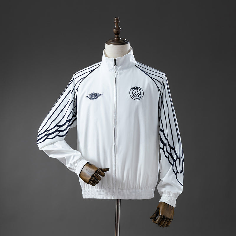PSG Windbreaker 2025/26 White Football Soccer Jacket