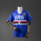 Sampdoria Jersey 1991-92 Home Retro Football Kit