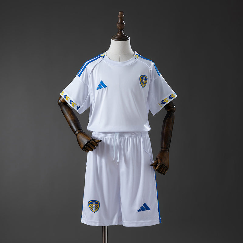 Kids Leeds United Home Jersey 2025/26 Football Kit Soccer Shirt