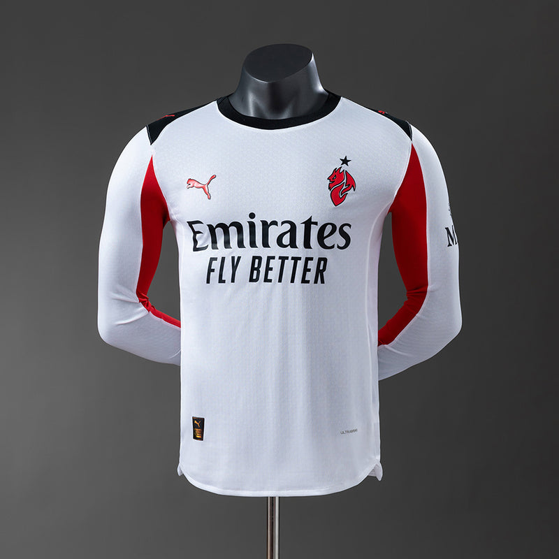 AC Milan Jersey 25/26 Away Long Sleeves Football Kit Player Version
