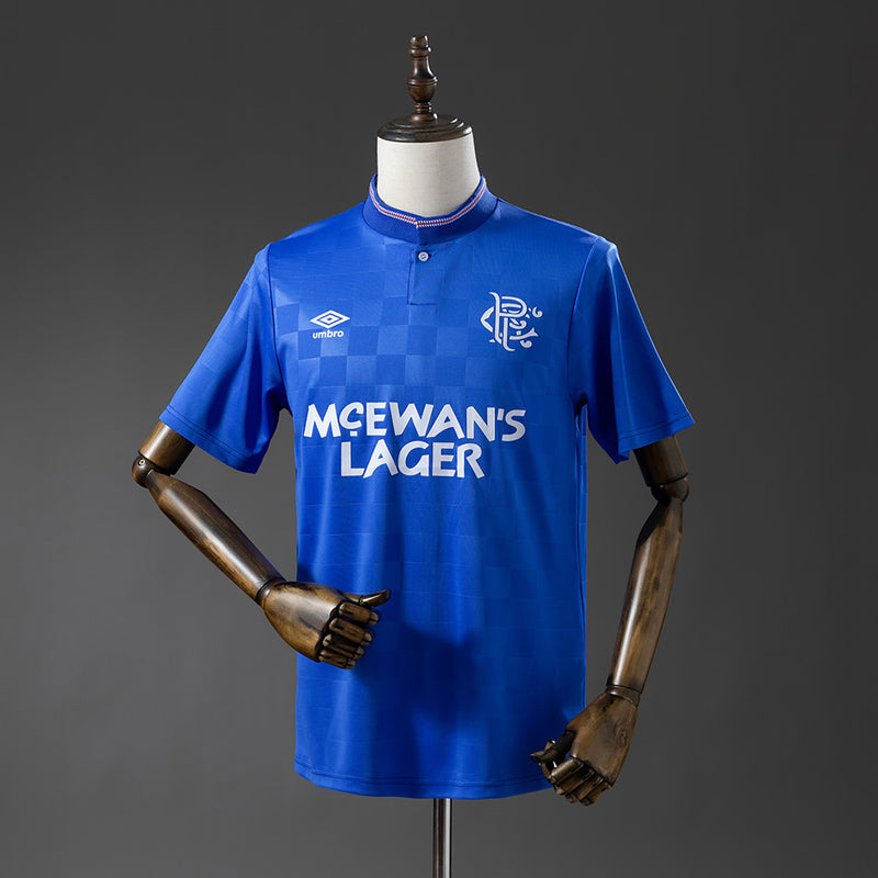Rangers Jersey 1987-90 Home Retro Football Kit