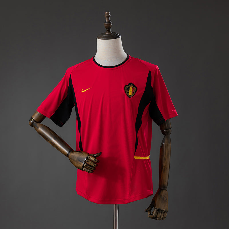 Belgium Home Jersey 2002 World Cup Football Kit Soccer Shirt