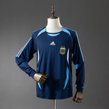 Argentina Home Jersey 2006 Retro Football Kit Long Sleeves Soccer Shirt PalmSportss