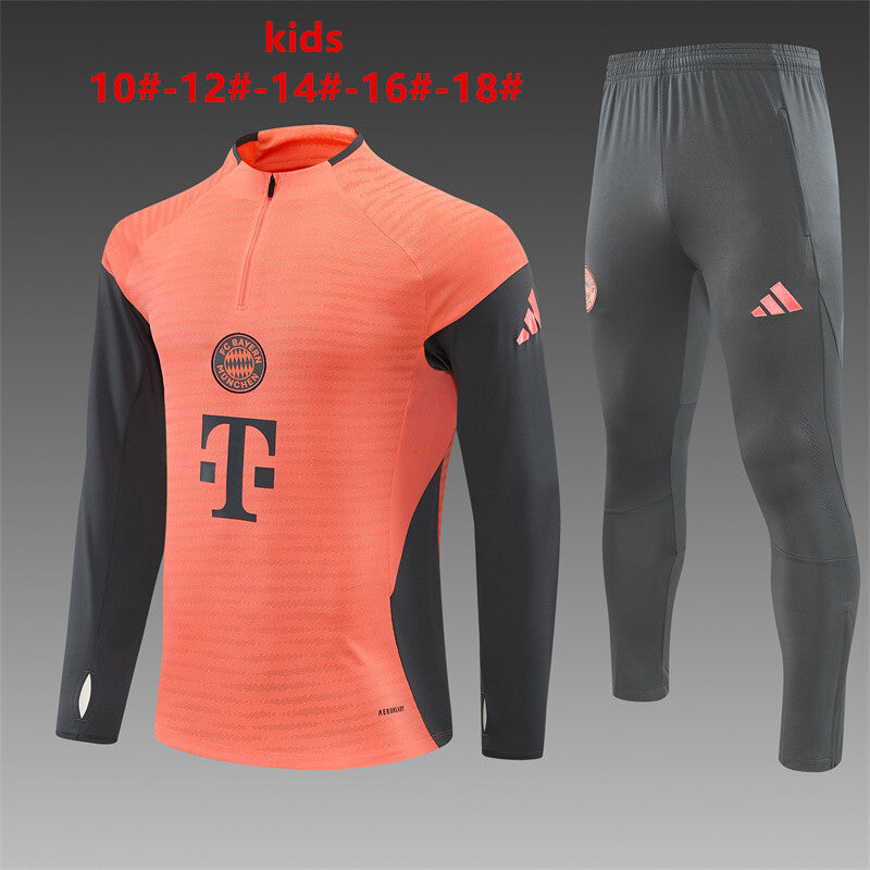 Kids Bayern Munich Training Tracksuits 25/26 Football Kit Soccer Jersey