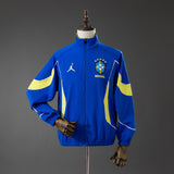 Brazil Windbreaker 2026 Blue Football Jacket PalmSportss