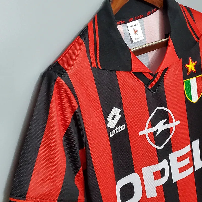 AC Milan Retro Jersey 1996/97 Home Football Jersey Soccer Shirt
