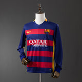 Barcelona Jersey 2015-16 Home Retro Kit Long Sleeves