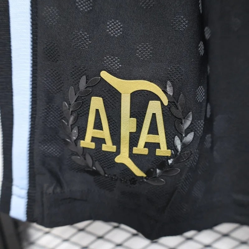 Player Version Argentina Shorts 2025 Black Football Kit Soccer Shorts