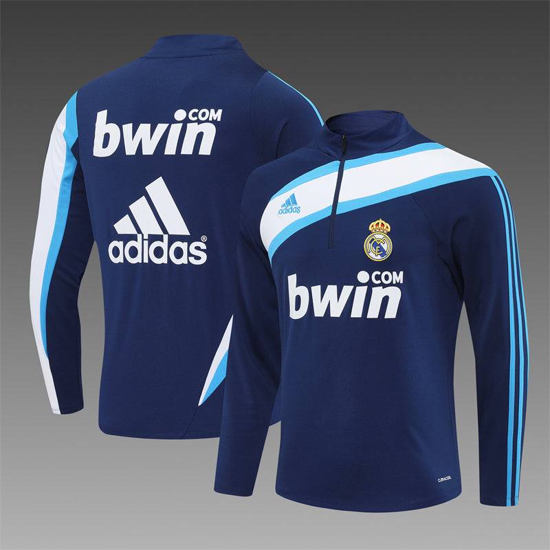Retro Real Madrid Training Tracksuits 2009-10 Football Kit Soccer Jersey