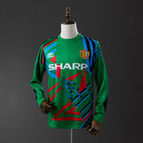 Man United Jersey 1992-94 Goalkeeper Retro Football Kit Long Sleeves
