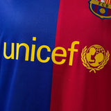 Barcelona Jersey 2008-09 Home Retro Football Kit Long Sleeves
