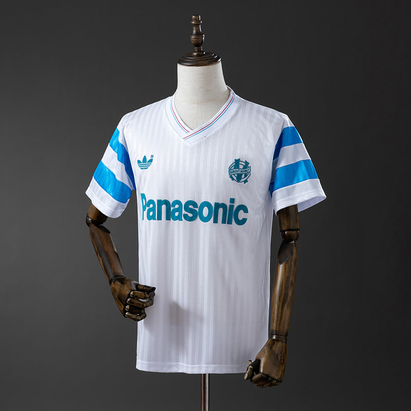 Marseille Jersey 1990-91 Home Retro Kit