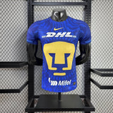 Player Version Pumas UNAM Jersey 25-26 Away Football Kit Blue Soccer Jersey