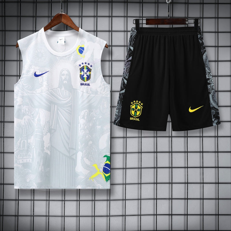 Brazil Vest Set Training Tracksuits 25/26 Football Kit Soccer Jersey
