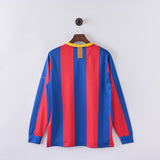 Retro Barcelona Jersey 2010-11 Home Long Sleeves Football kits Soccer shirt - PalmSportss