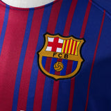 Barcelona Jersey 2017-18 Home Retro Football Kit Long Sleeves