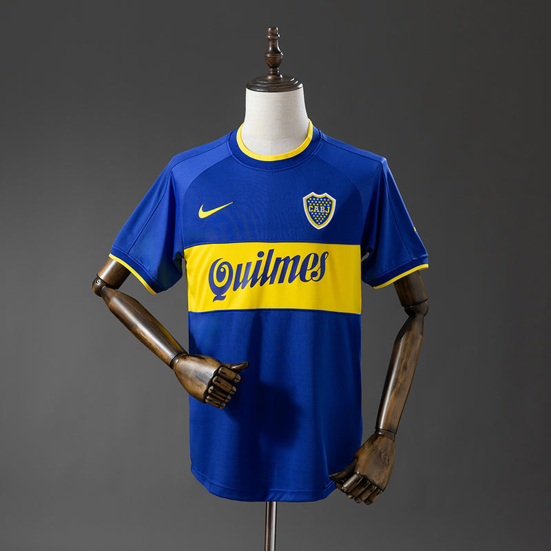 Boca Juniors Jersey 2000-01 Home Retro Football Kit