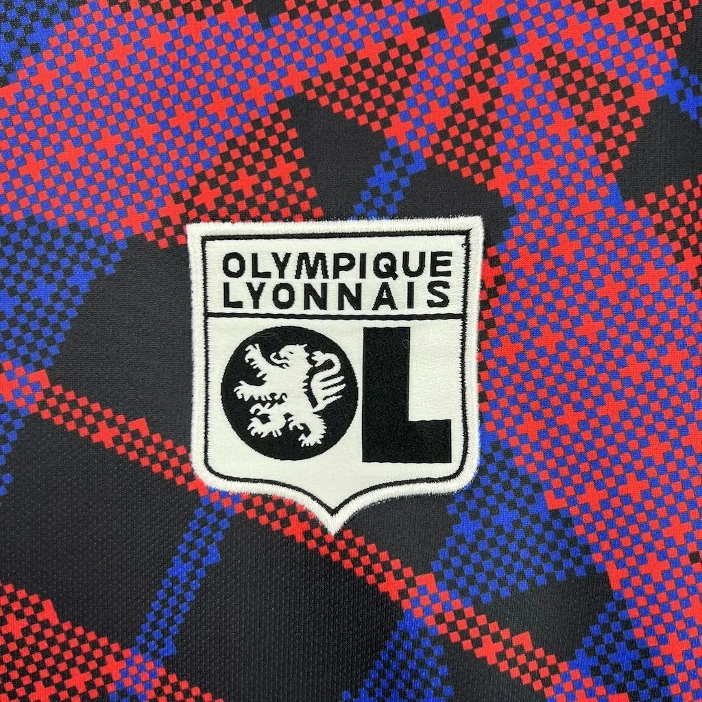 Olympique Lyonnais Jersey 25/26 Pre-match Training Football Kit Soccer Jersey